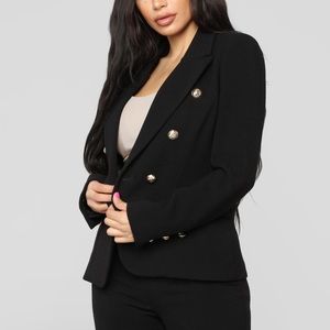 Fashion nova the Carlton blazer black size medium